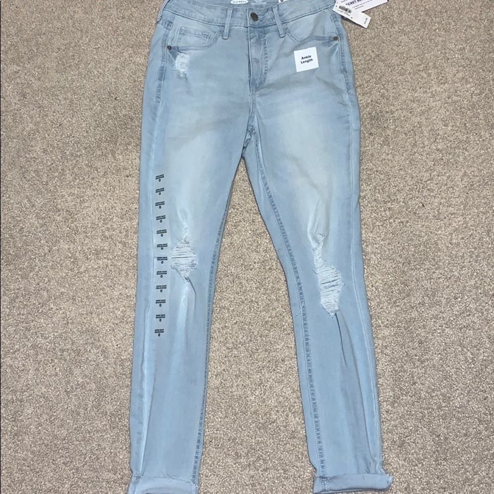 High rise skinny jeans!